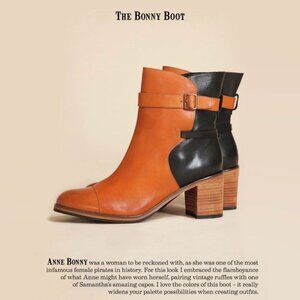 Wolverine 1000 Mile x Samantha Pleet Bonny Boots - Two Tone Black & Tan - Size 9